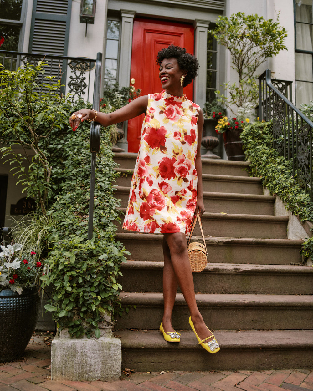 Diplomat Mini Dress - English Rose Frances Valentine