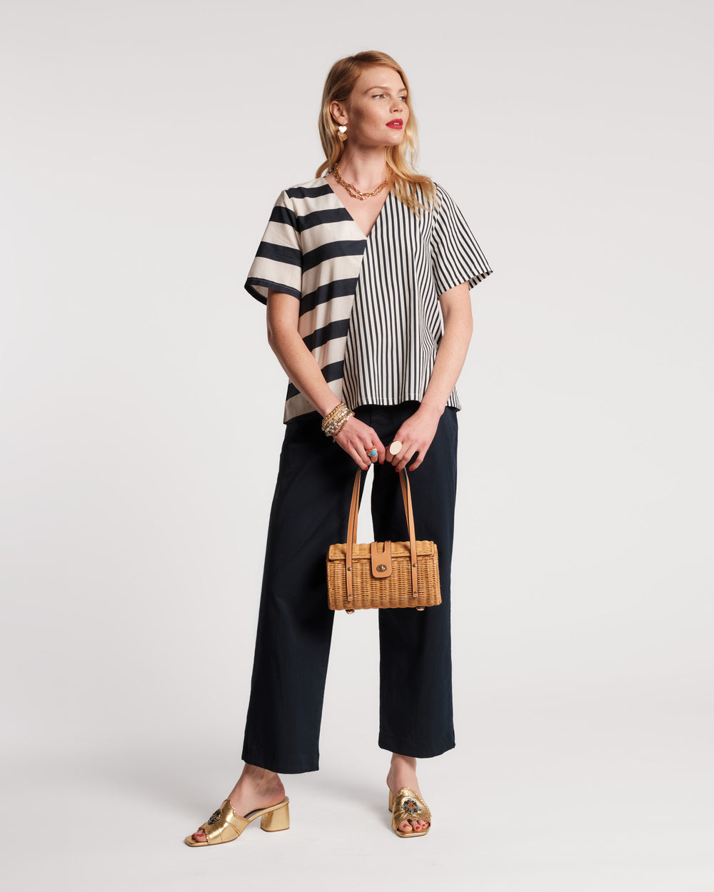 Schooner Top - Nautical Stripe Tops Frances Valentine