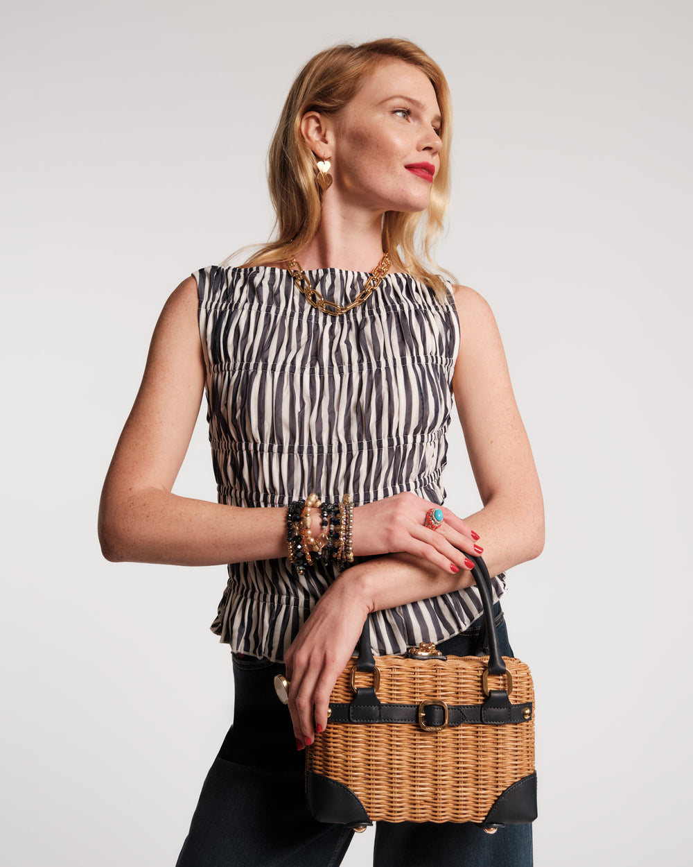 Lady Basket - Navy Basket Frances Valentine
