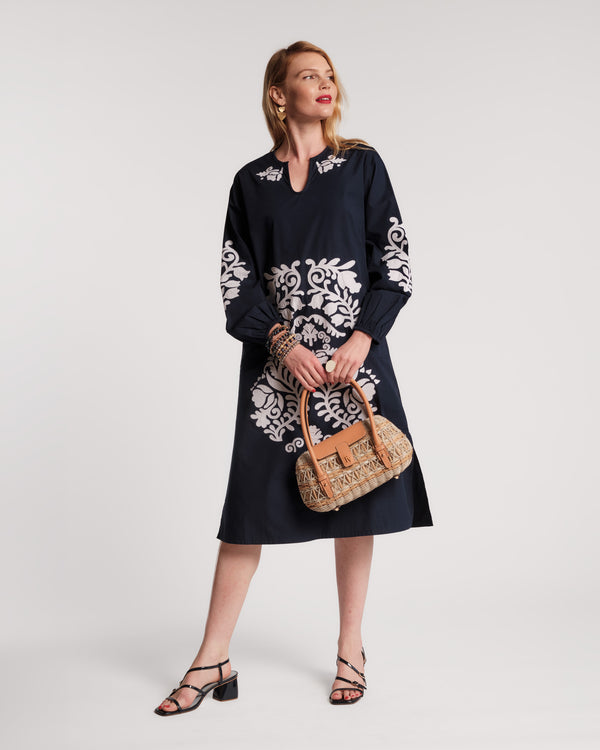Kris Dress - Navy Dresses Frances Valentine