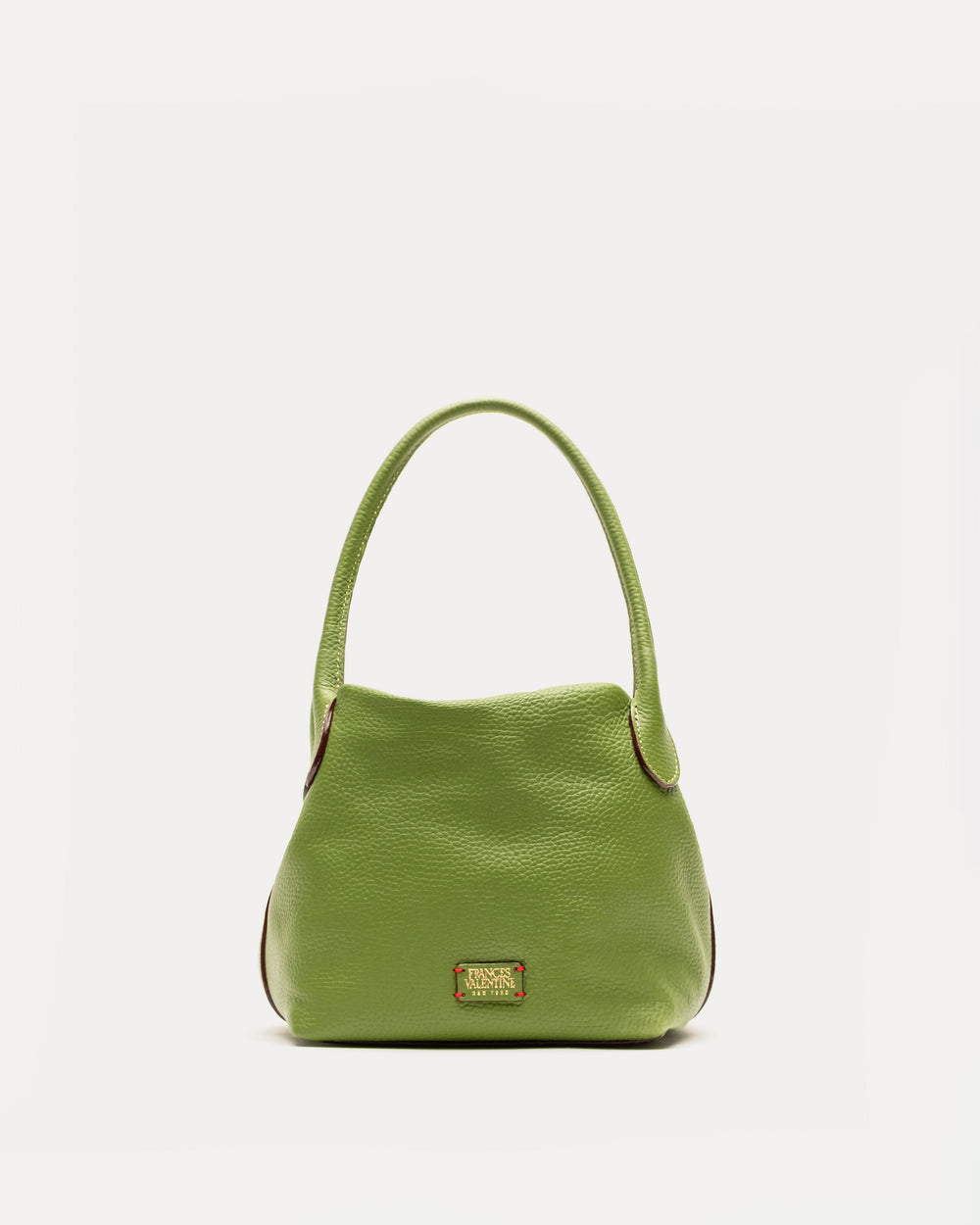 Teeny Sweet Pea - Tumbled Leather Fern Handbag Frances Valentine