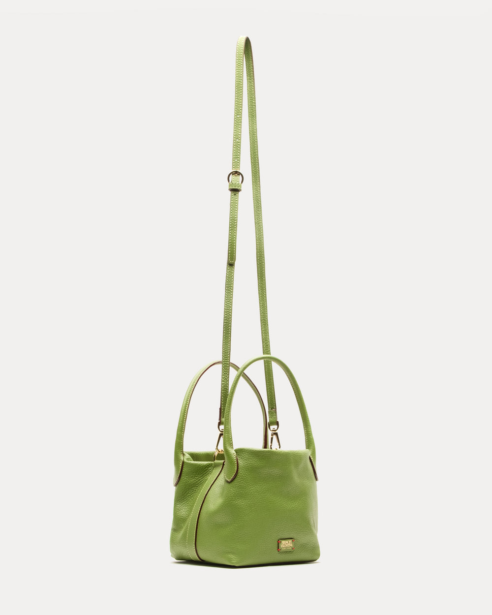 Teeny Sweet Pea - Tumbled Leather Fern Handbag Frances Valentine