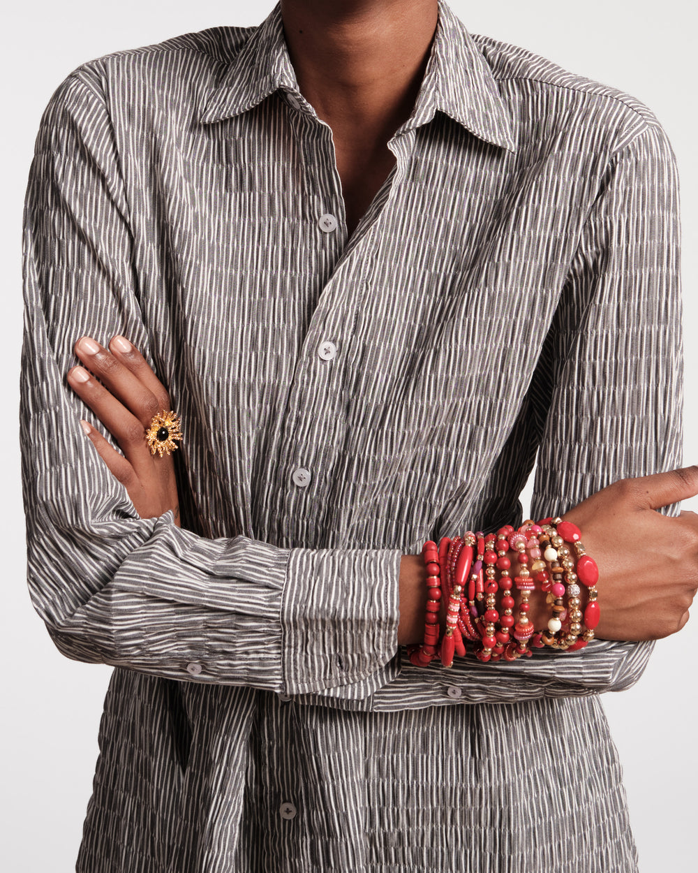 Perfect Shirtdress - Gray Dresses Frances Valentine