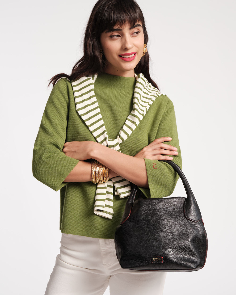Annie Wool Top - Green Tops Frances Valentine