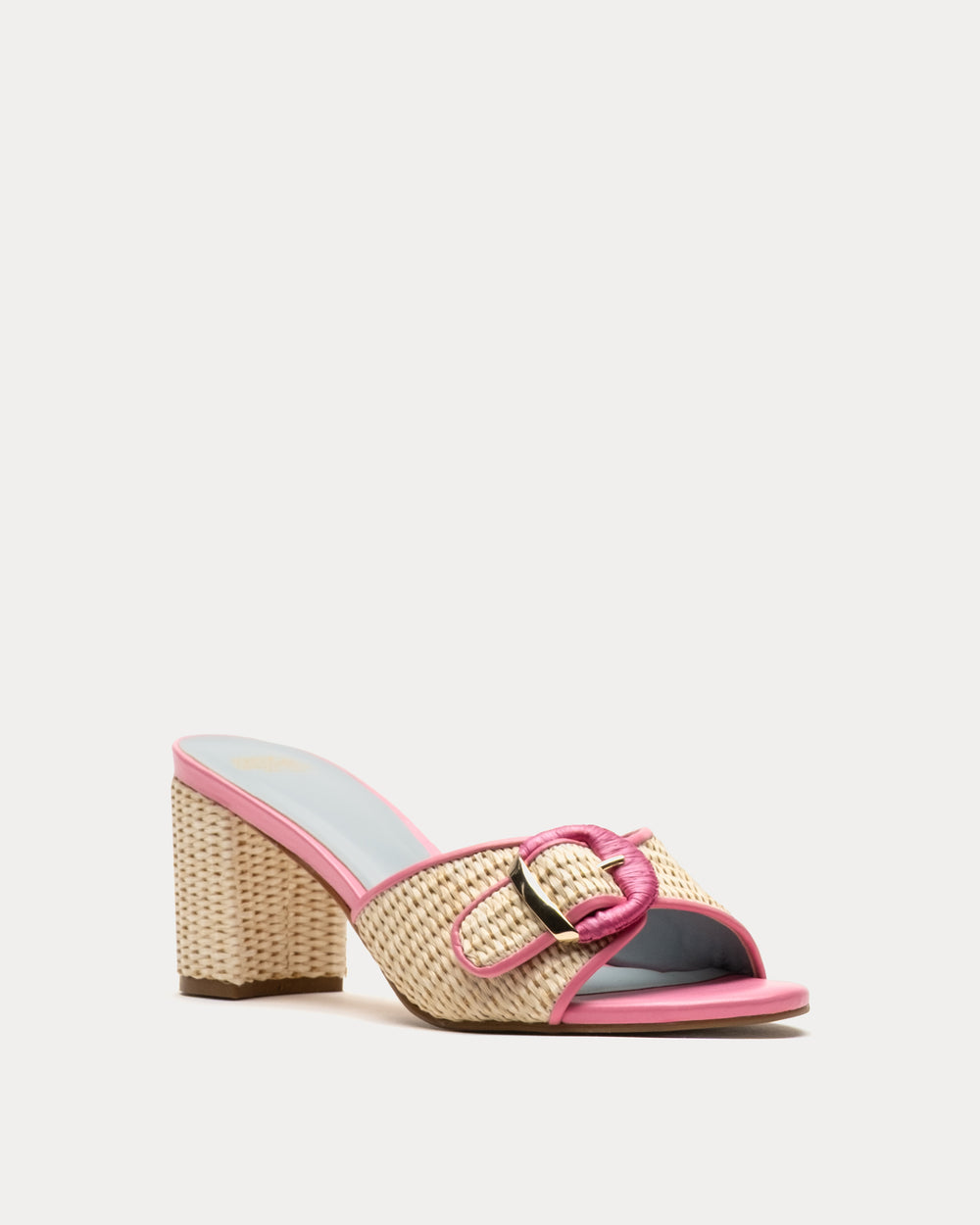 Taylor Buckle Heel - Pink Heels Frances Valentine