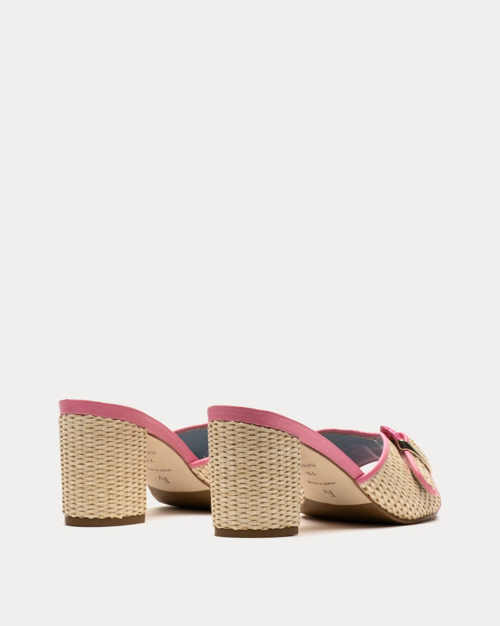 Taylor Buckle Heel - Pink Heels Frances Valentine