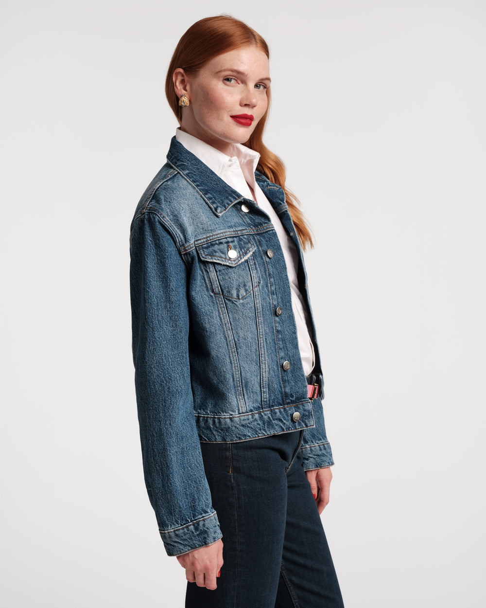 Taylor Jean Jacket - Royal Palm Denim Coats & Jackets Frances Valentine