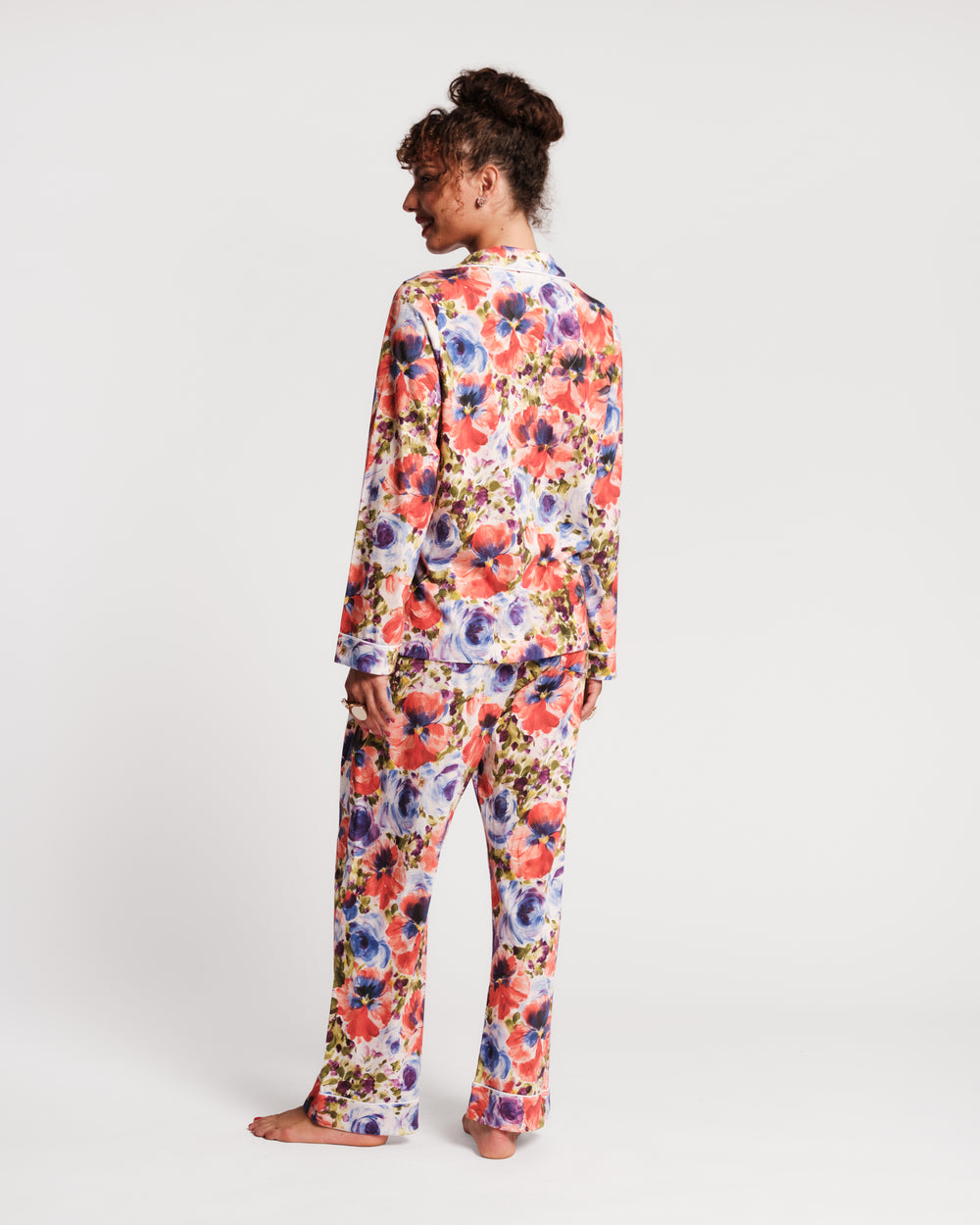 Teddy Pajama Set - Super Bloom Pajamas Frances Valentine