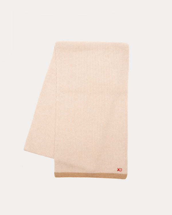 Ribbed Scarf - Natural Scarf Frances Valentine