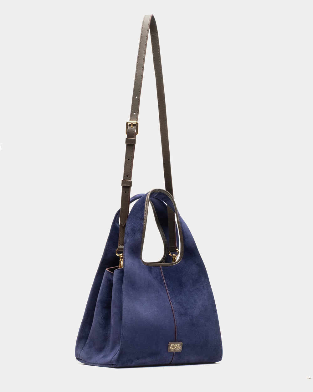 Tootsie Tote Suede - Navy Handbag Frances Valentine