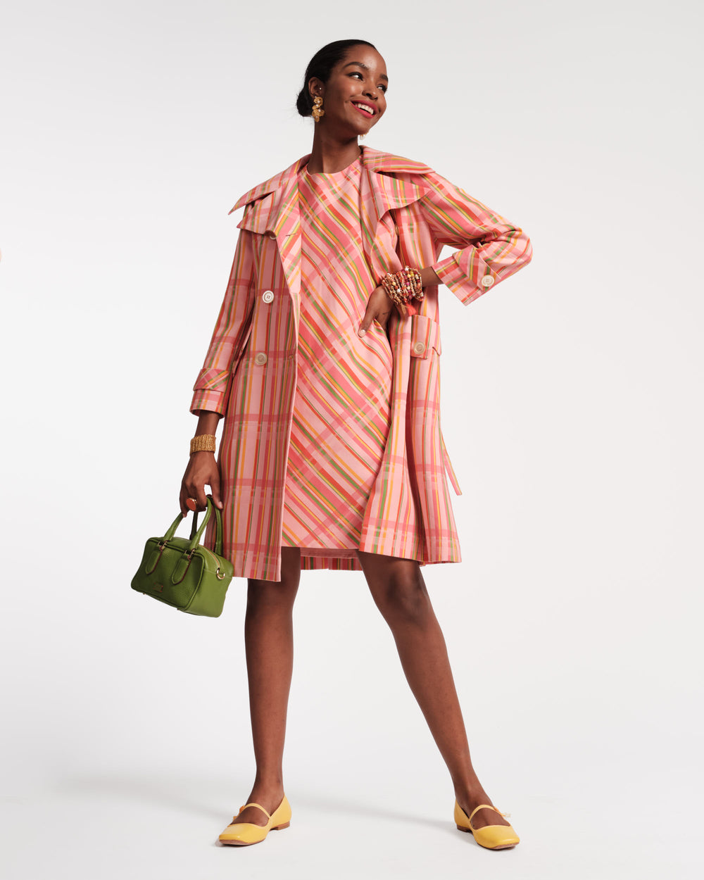Lily Shift Dress - Candy Ribbon Plaid Dresses Frances Valentine
