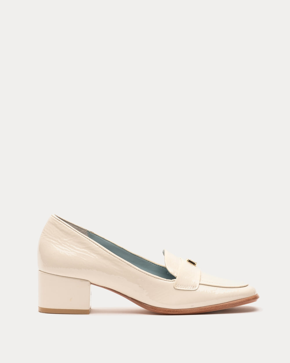 Twiggy Crinkle Soft Patent Loafer Heels Frances Valentine