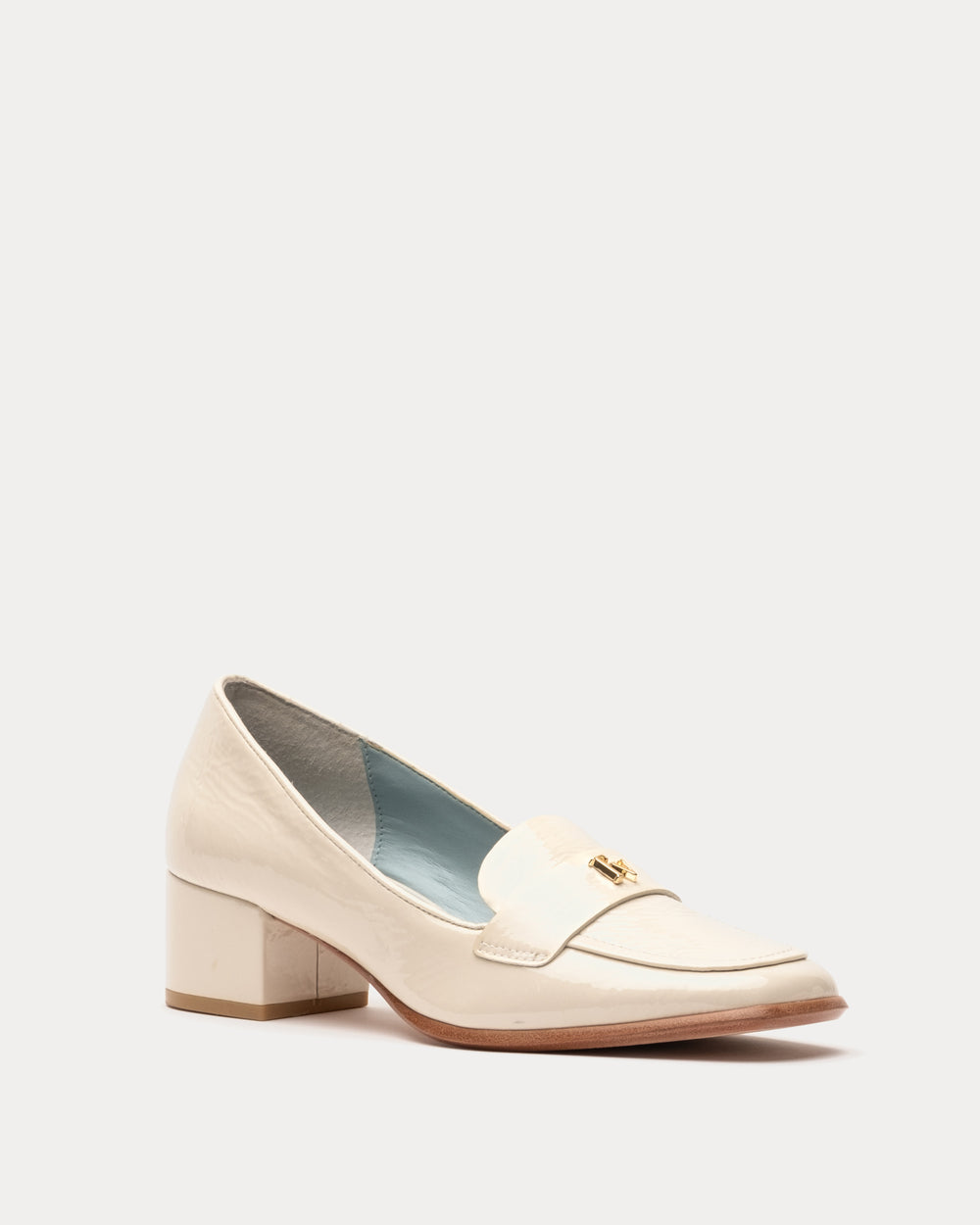 Twiggy Crinkle Soft Patent Loafer Heels Frances Valentine