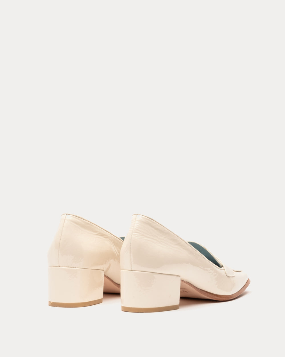 Twiggy Crinkle Soft Patent Loafer Heels Frances Valentine