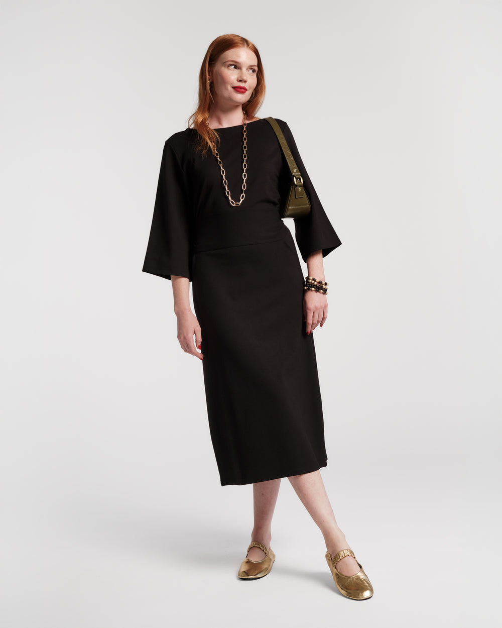 Whitney Wrap Dress - Black Dresses Frances Valentine