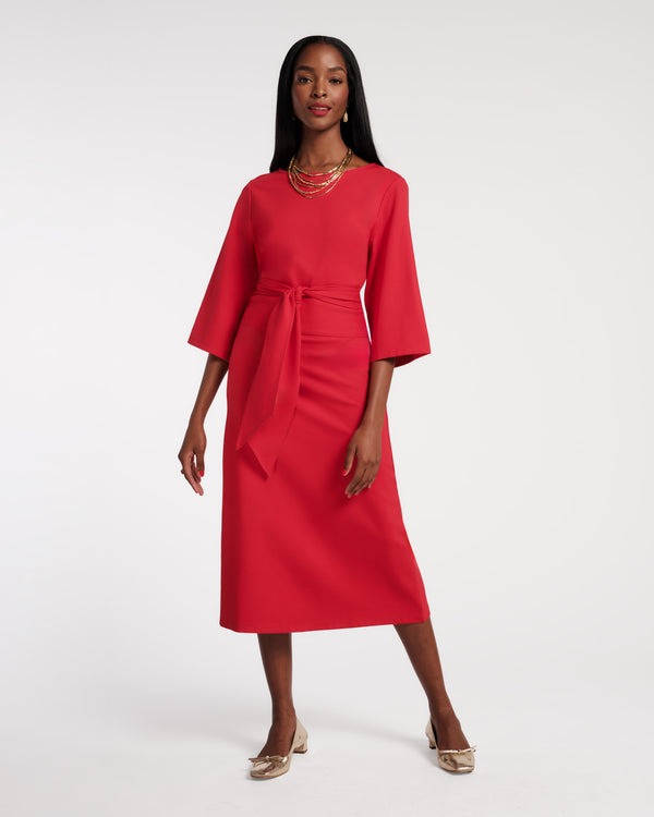 Whitney Wrap Dress - Red Dresses Frances Valentine