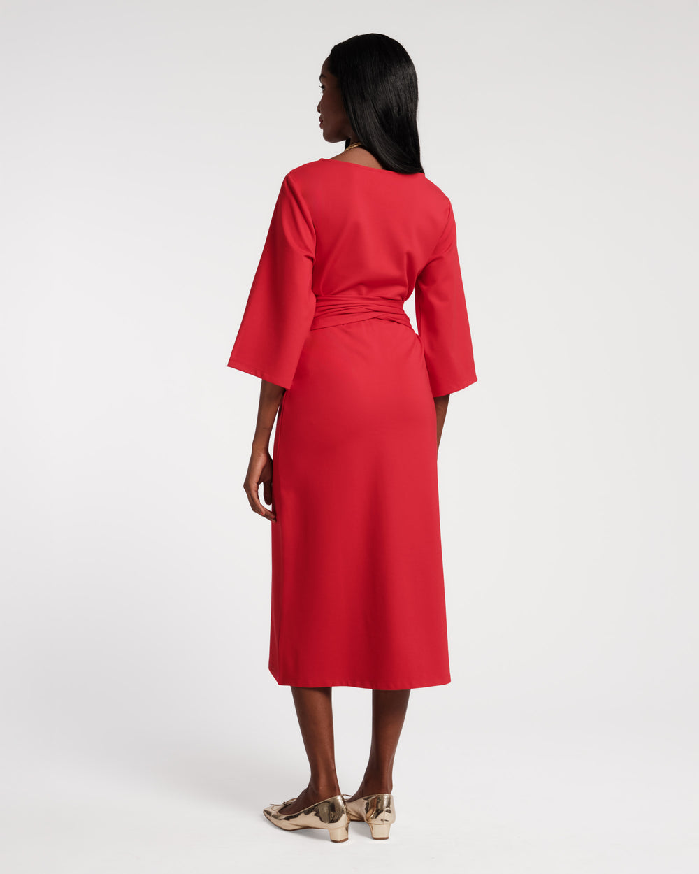 Whitney Wrap Dress - Red Dresses Frances Valentine
