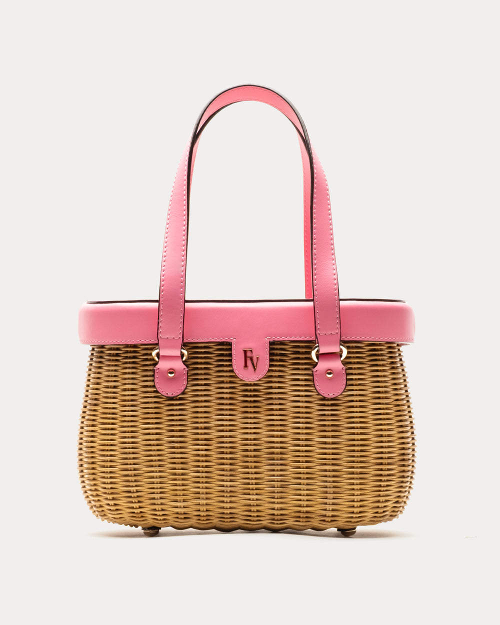 Willow Wicker Basket - Pink Basket Frances Valentine