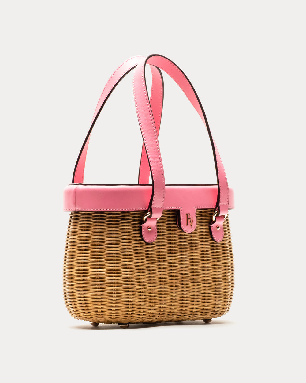 Willow Wicker Basket - Pink Basket Frances Valentine