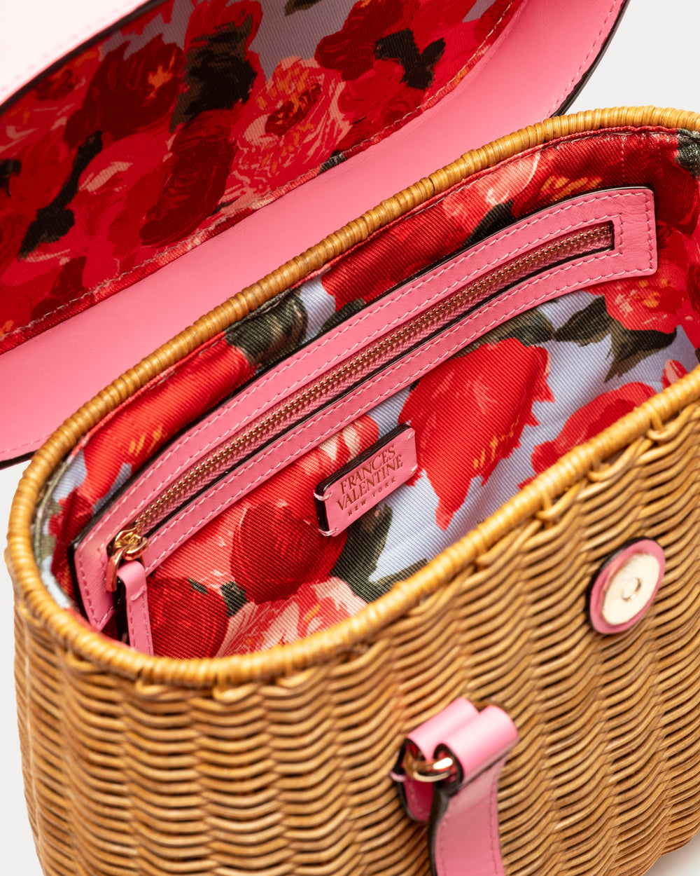 Willow Wicker Basket - Pink Basket Frances Valentine