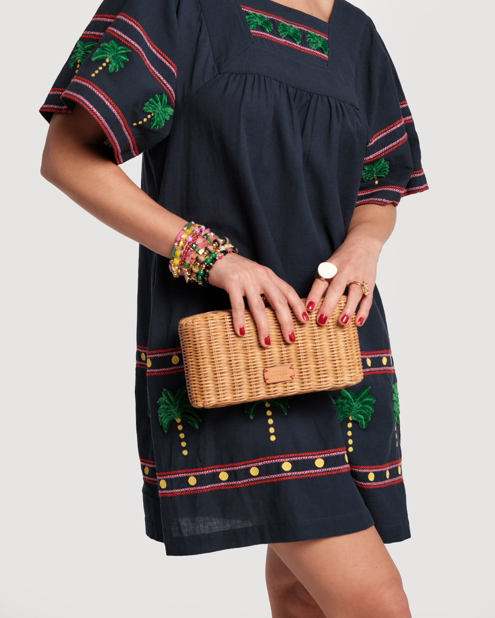Pepper Wicker Clutch - Toast Basket Frances Valentine