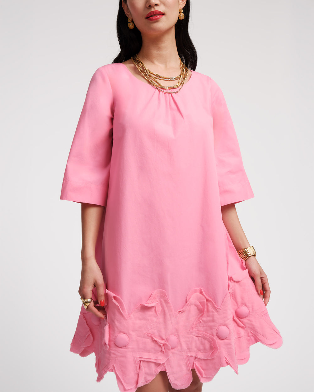 Zennia Flower Dress - Pink Dresses Frances Valentine