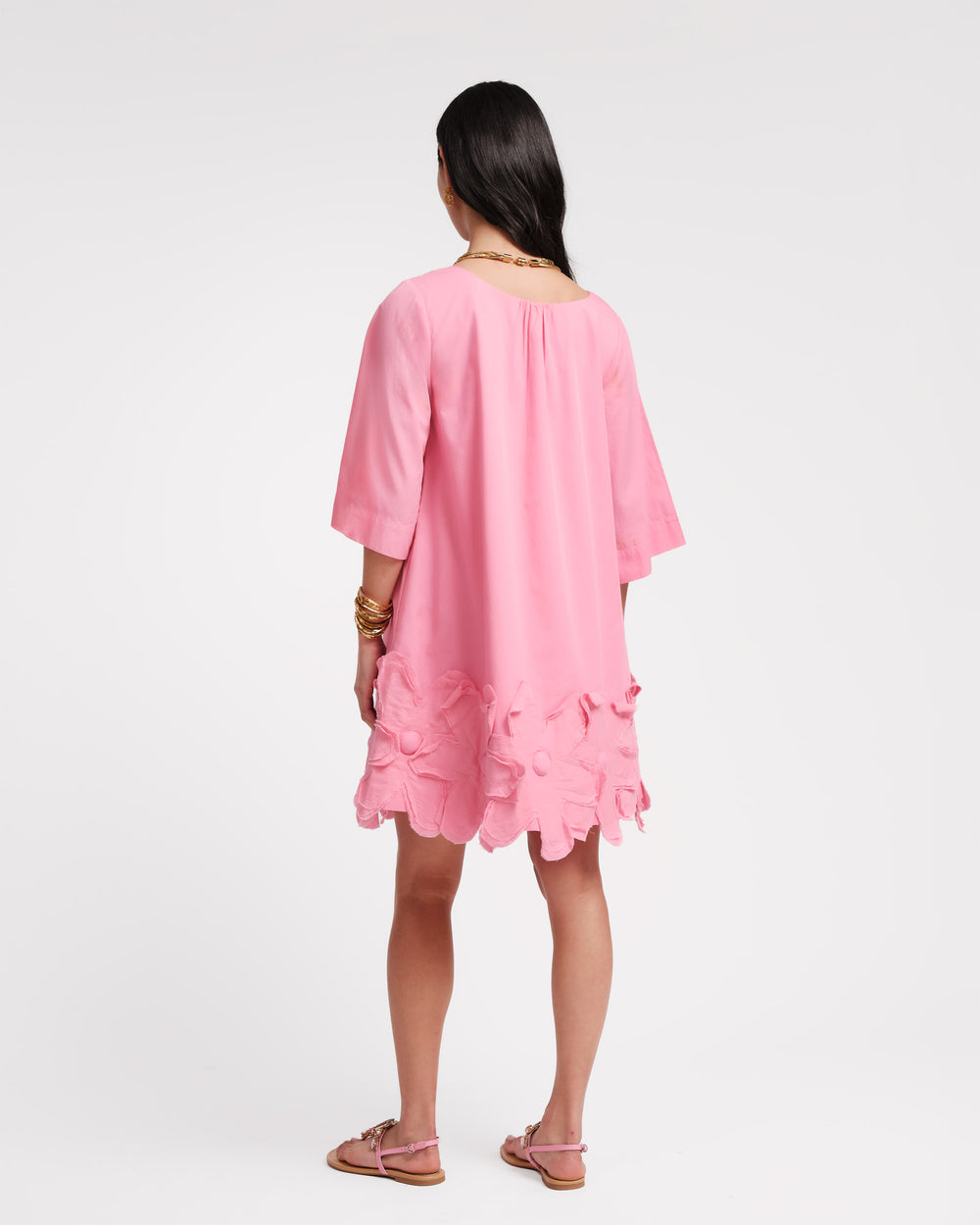 Zennia Flower Dress - Pink Dresses Frances Valentine