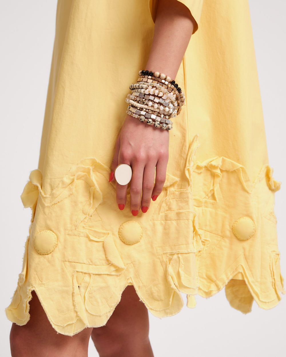 Zennia Flower Dress - Yellow Dresses Frances Valentine