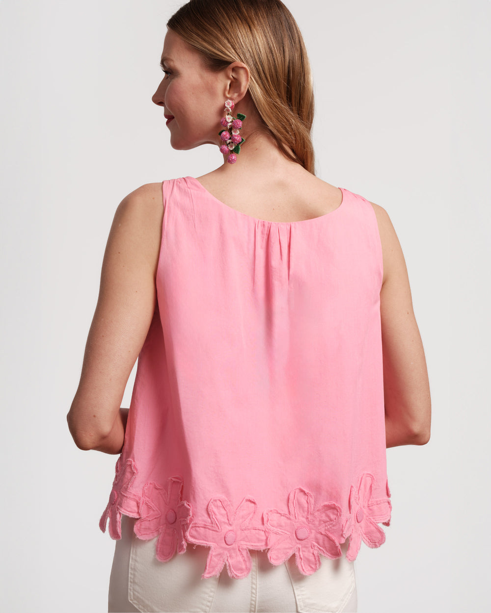 Zennia Flower Tank - Pink Tops Frances Valentine