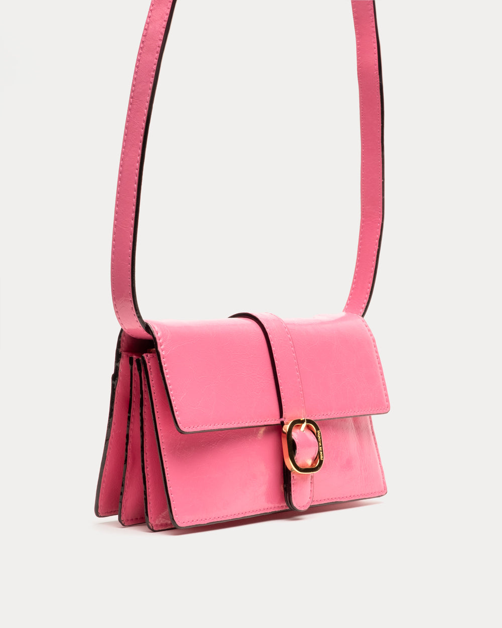 Accordion Wallet - Crinkled Leather Pink Wallet Frances Valentine