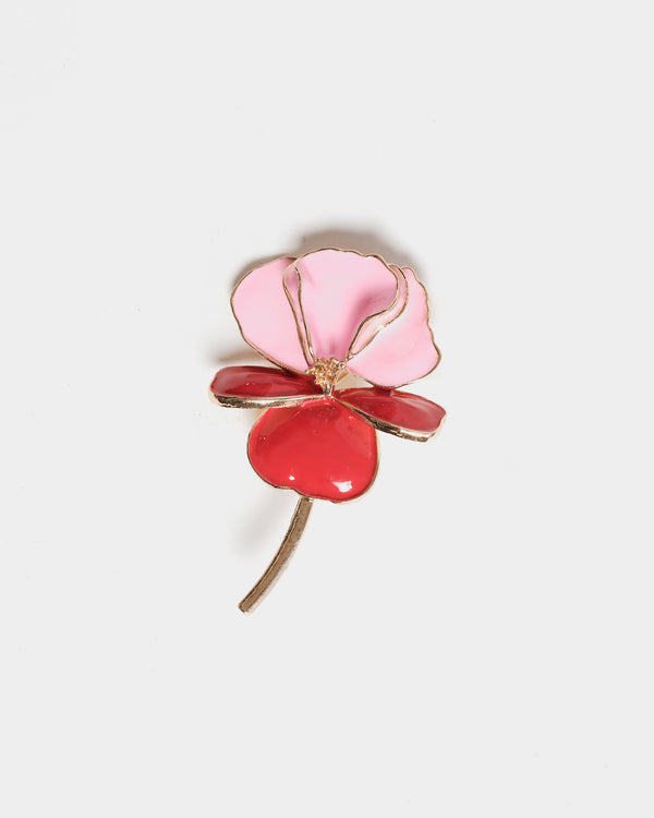 FV Flower Brooch - Multi