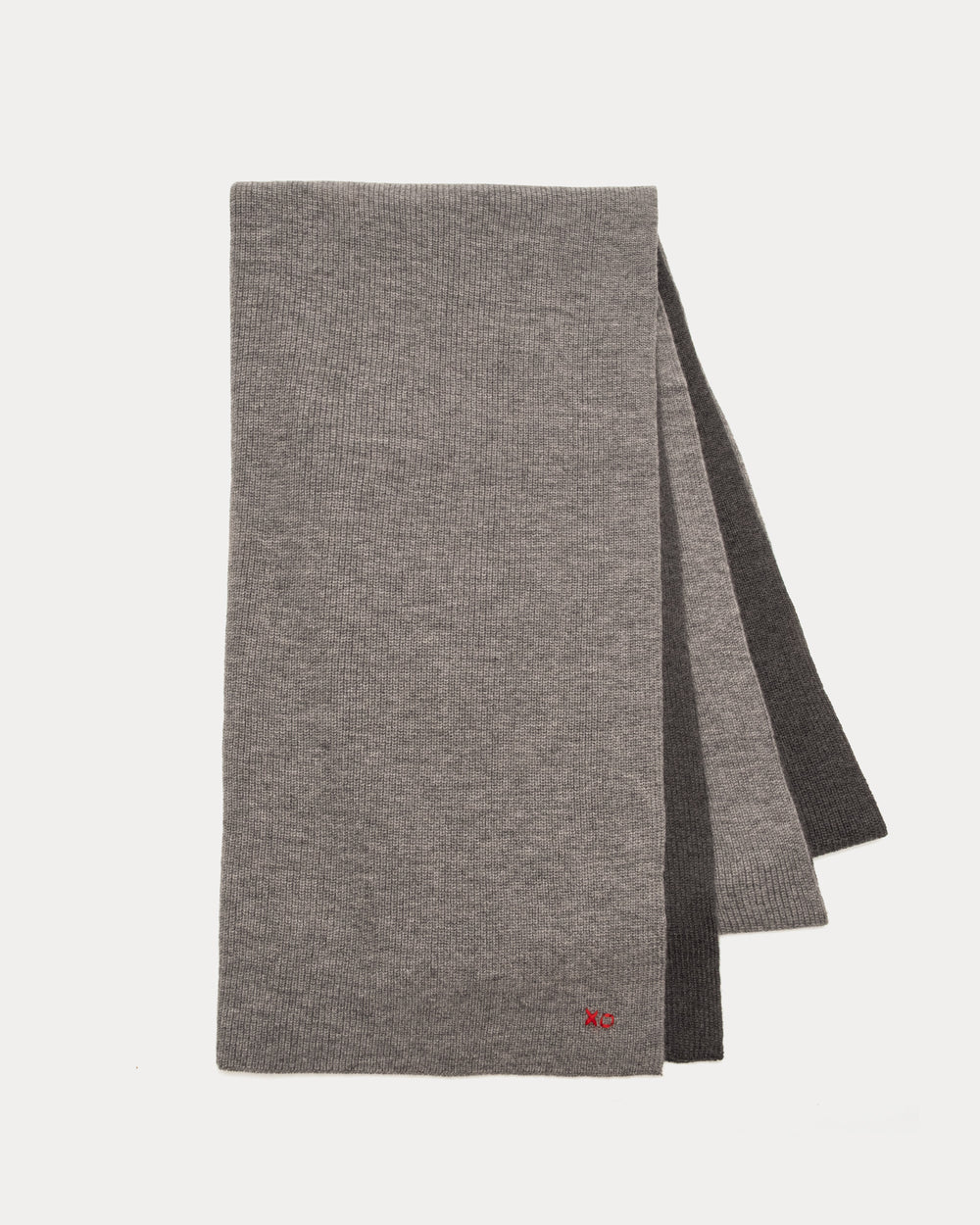 Colorblock Blanket Scarf - Charcoal Scarf Frances Valentine