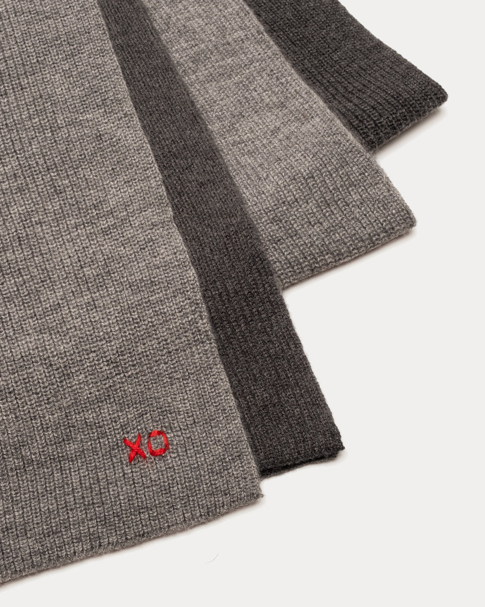 Colorblock Blanket Scarf - Charcoal Scarf Frances Valentine