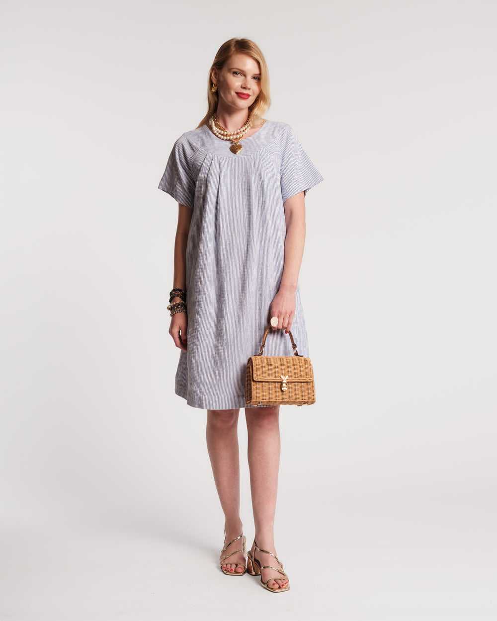 Easy Dress - Seersucker Dresses Frances Valentine