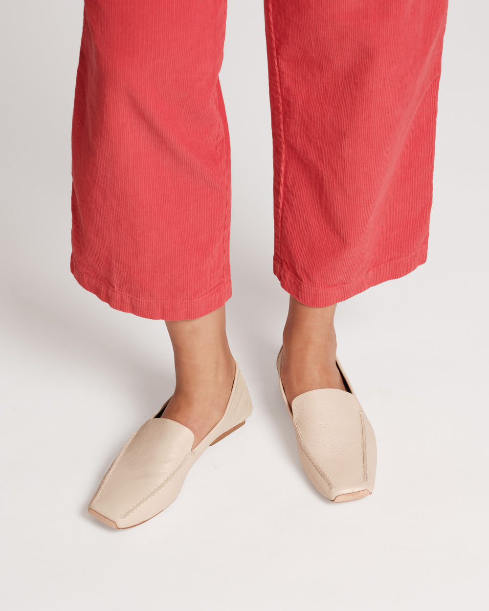 Elyce Loafer - Leather Oyster Loafers Frances Valentine