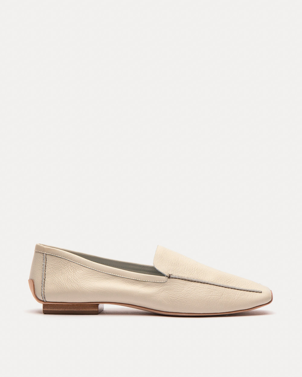 Elyce Loafer - Leather Oyster Loafers Frances Valentine