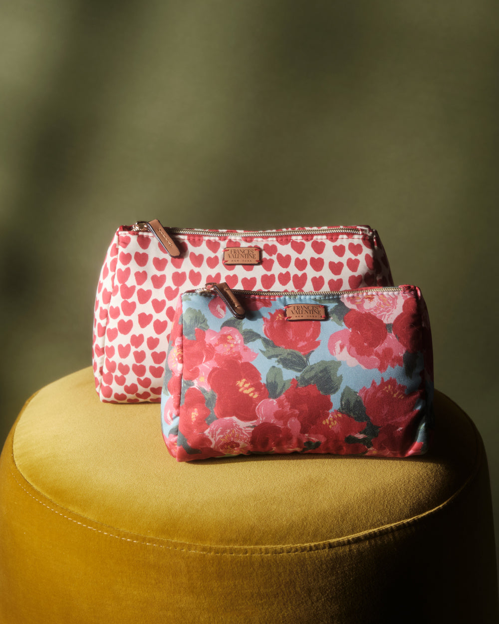 Large Cosmetic Case - Baby Hearts Large Cosmetic Frances Valentine