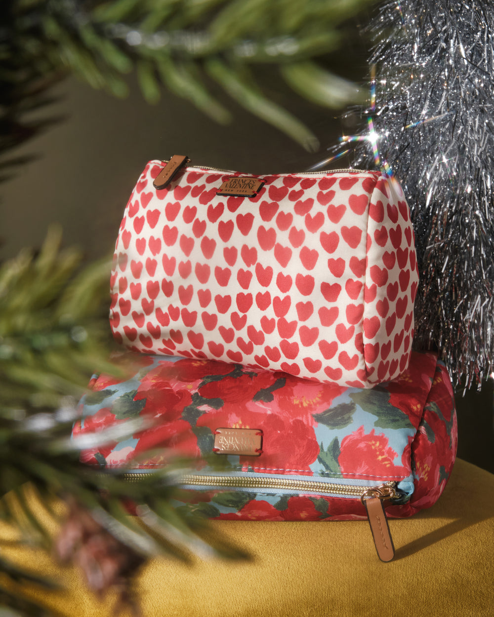 Small Cosmetic Case- Baby Hearts Small Cosmetic Frances Valentine