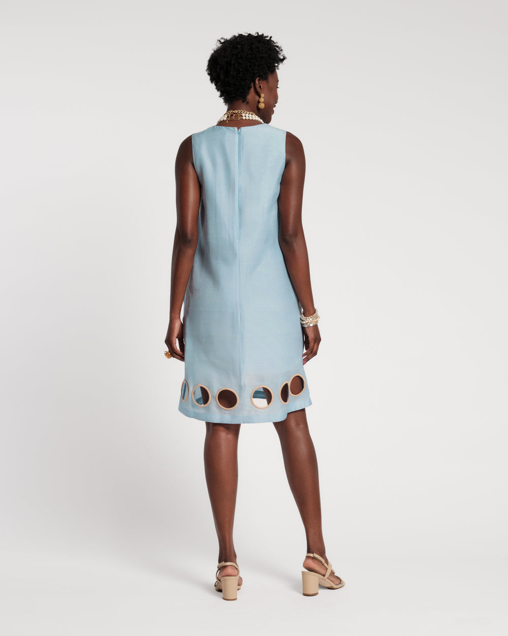 Lily Cut Out Mini Dress - Air Blue Dresses Frances Valentine