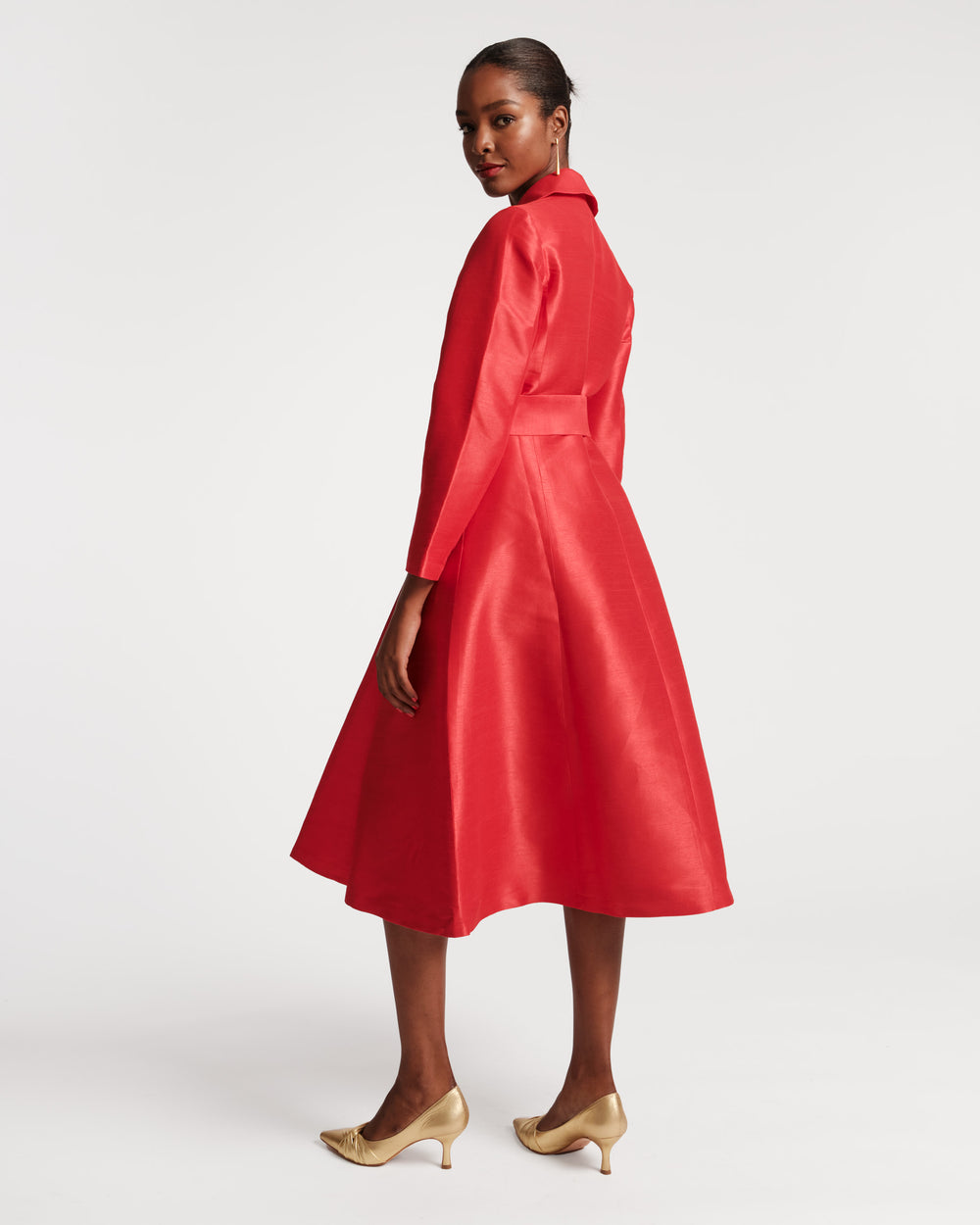 Lucille Wrap Dress - Red Dresses Frances Valentine