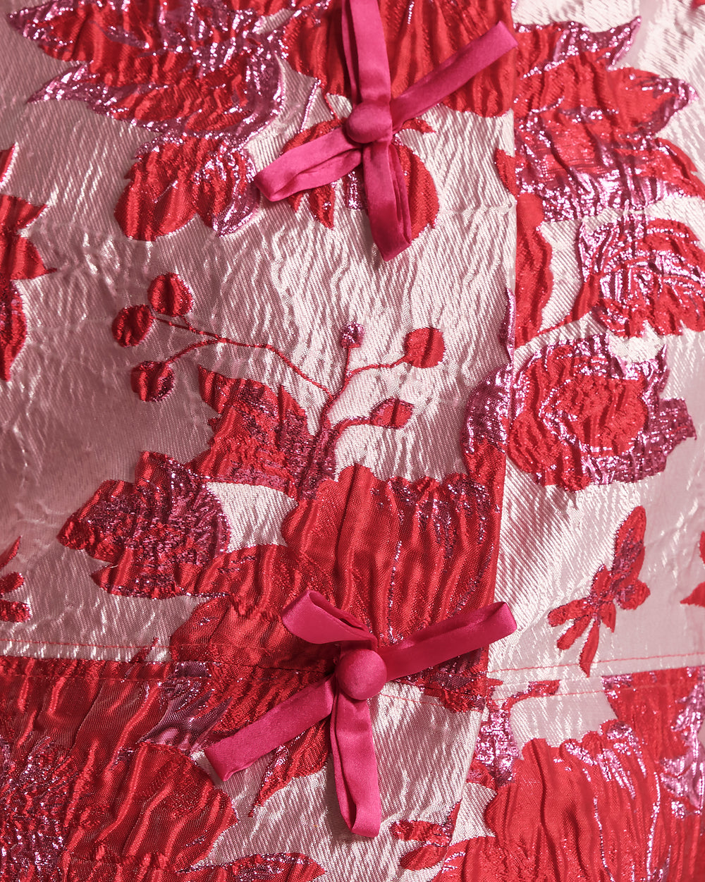 Marvelous Jacket - Metallic Floral Jacquard Pink Coats & Jackets Frances Valentine
