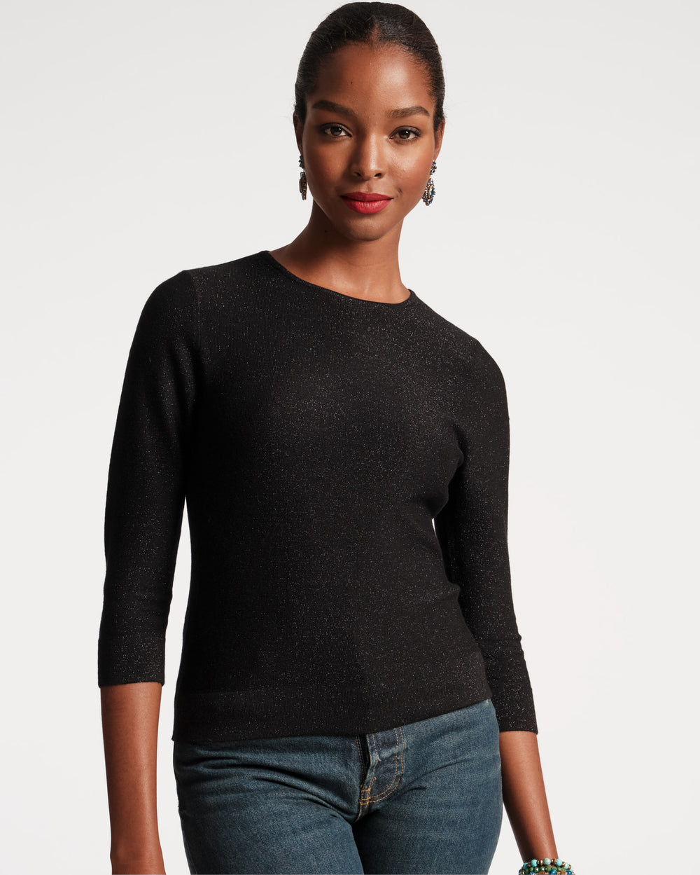 Rachel Knit Top - Black Tops Frances Valentine