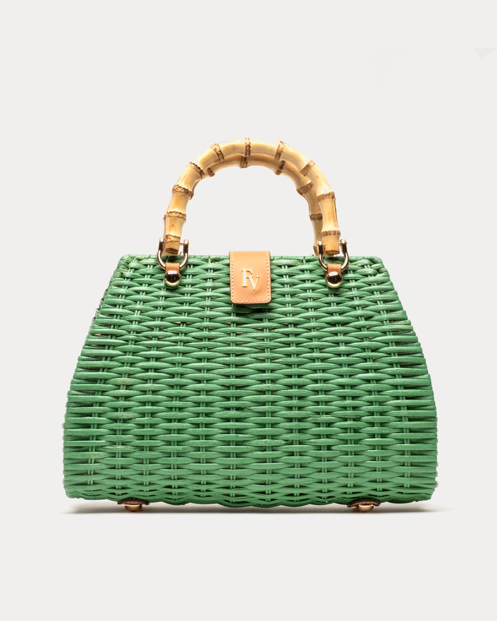 Rooster Wicker Basket - Green Basket Frances Valentine