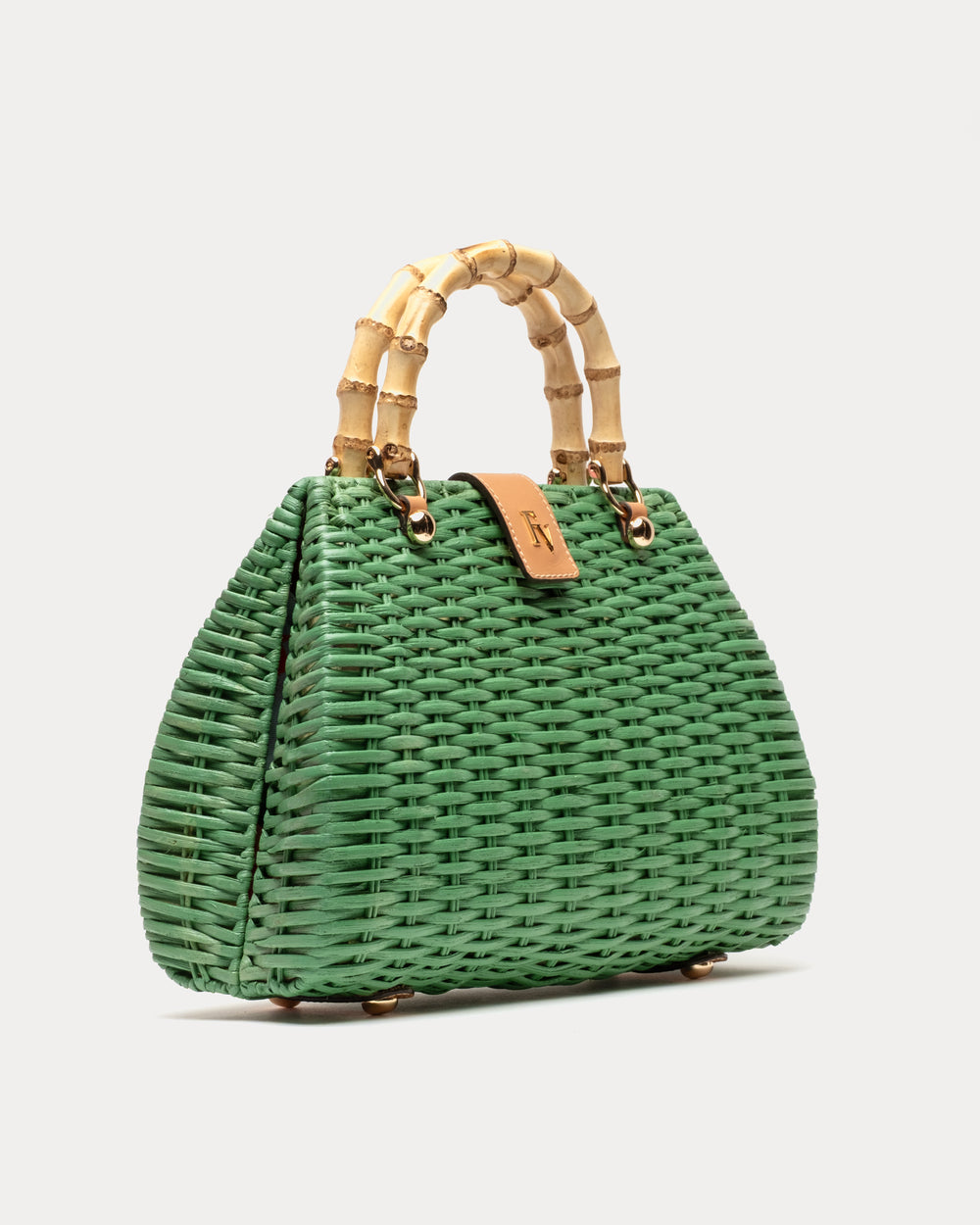 Rooster Wicker Basket - Green Basket Frances Valentine
