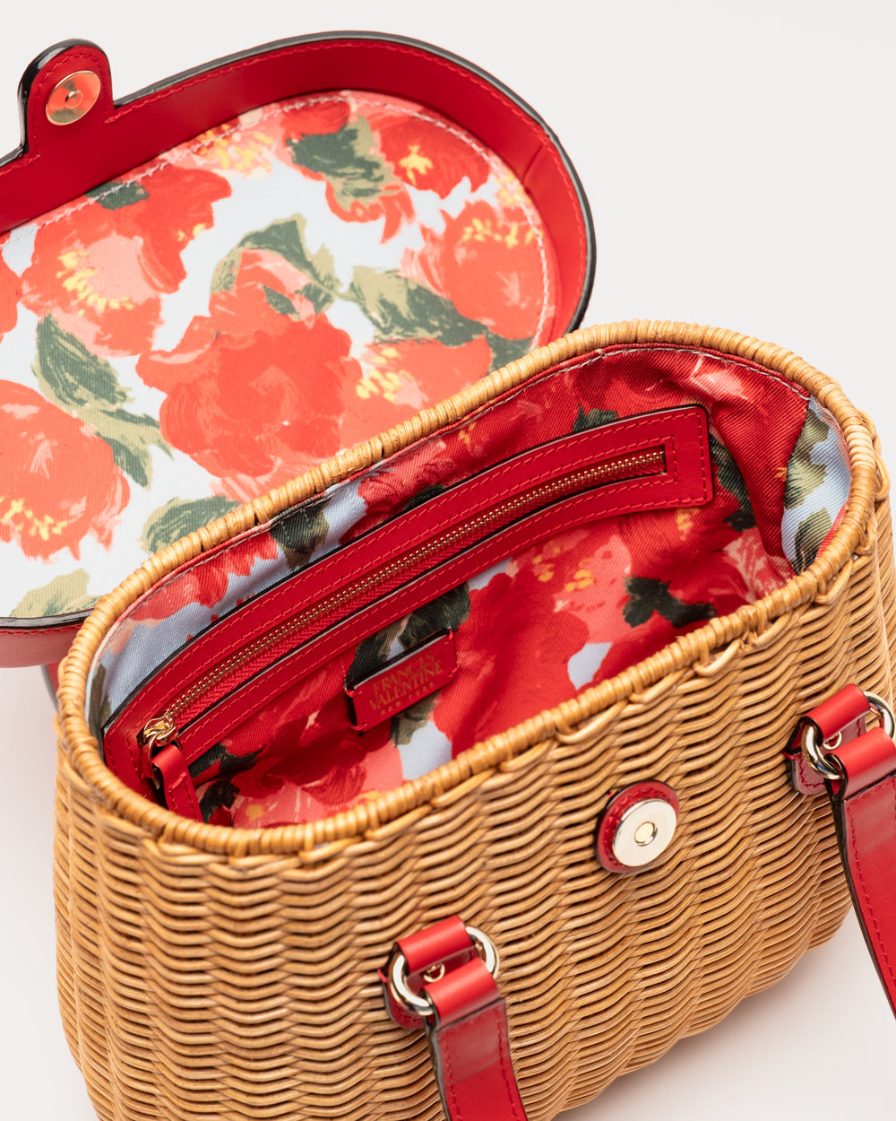 Willow Wicker Basket - Red Basket Frances Valentine