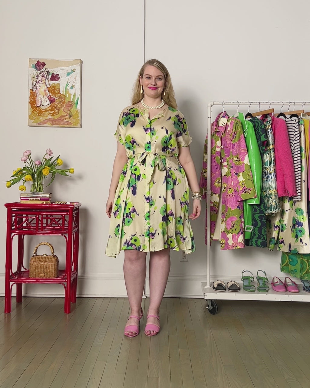 Anna Slope Dress - Tuileries Green Dresses Frances Valentine