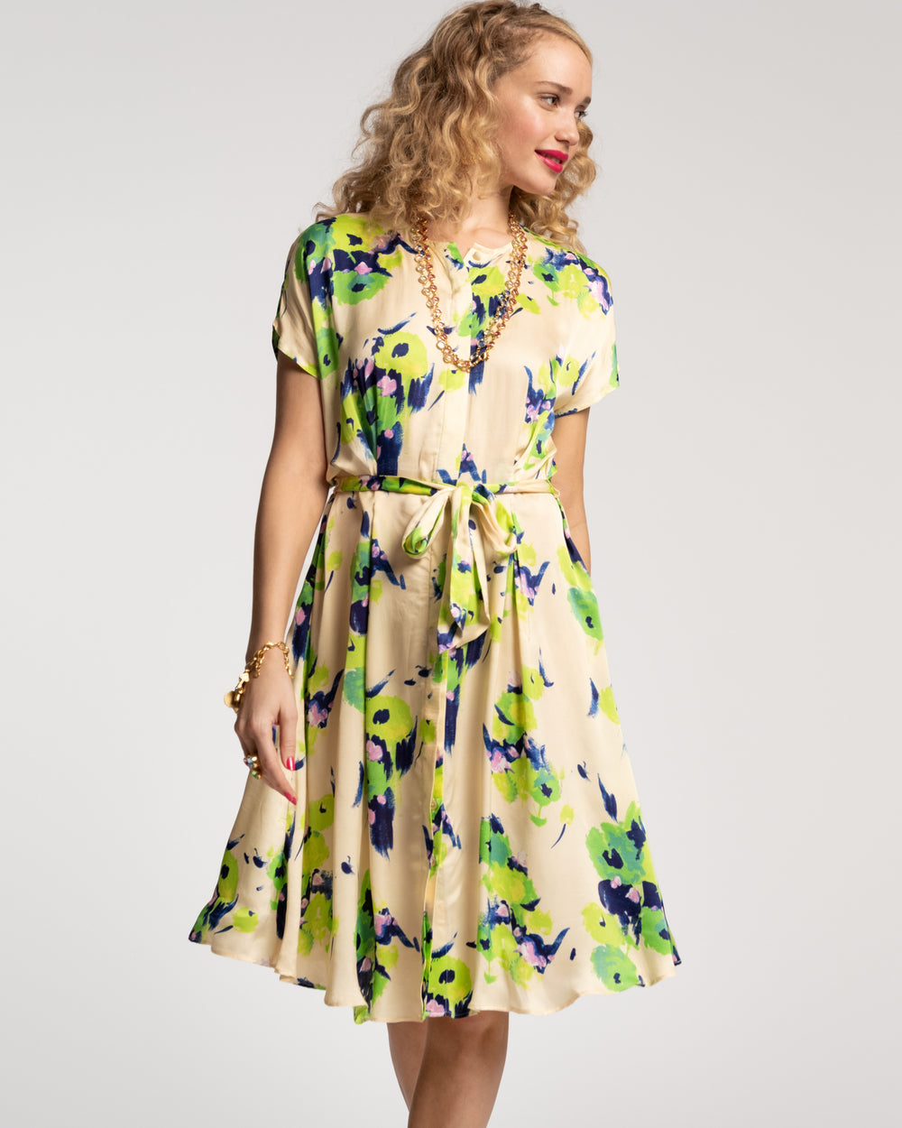 Anna Slope Dress - Tuileries Green Dresses Frances Valentine
