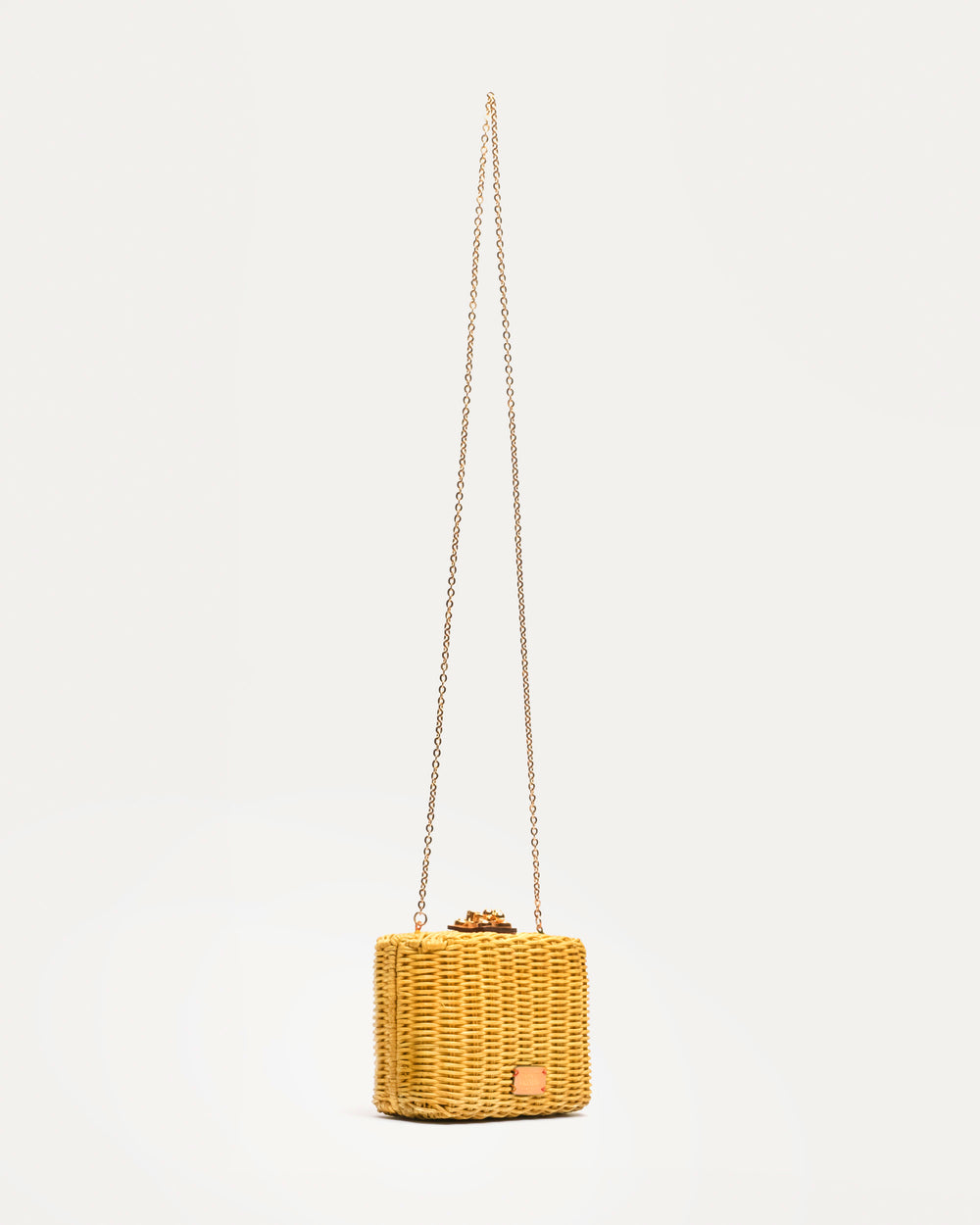 Paige Wicker Clutch - Canary Basket Frances Valentine