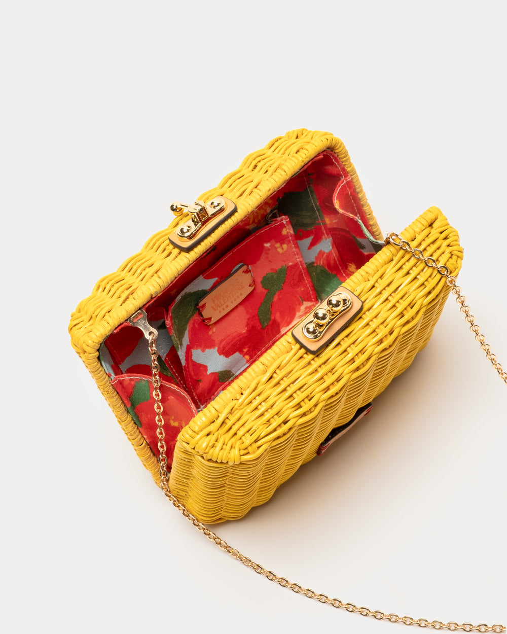 Paige Wicker Clutch - Canary Basket Frances Valentine