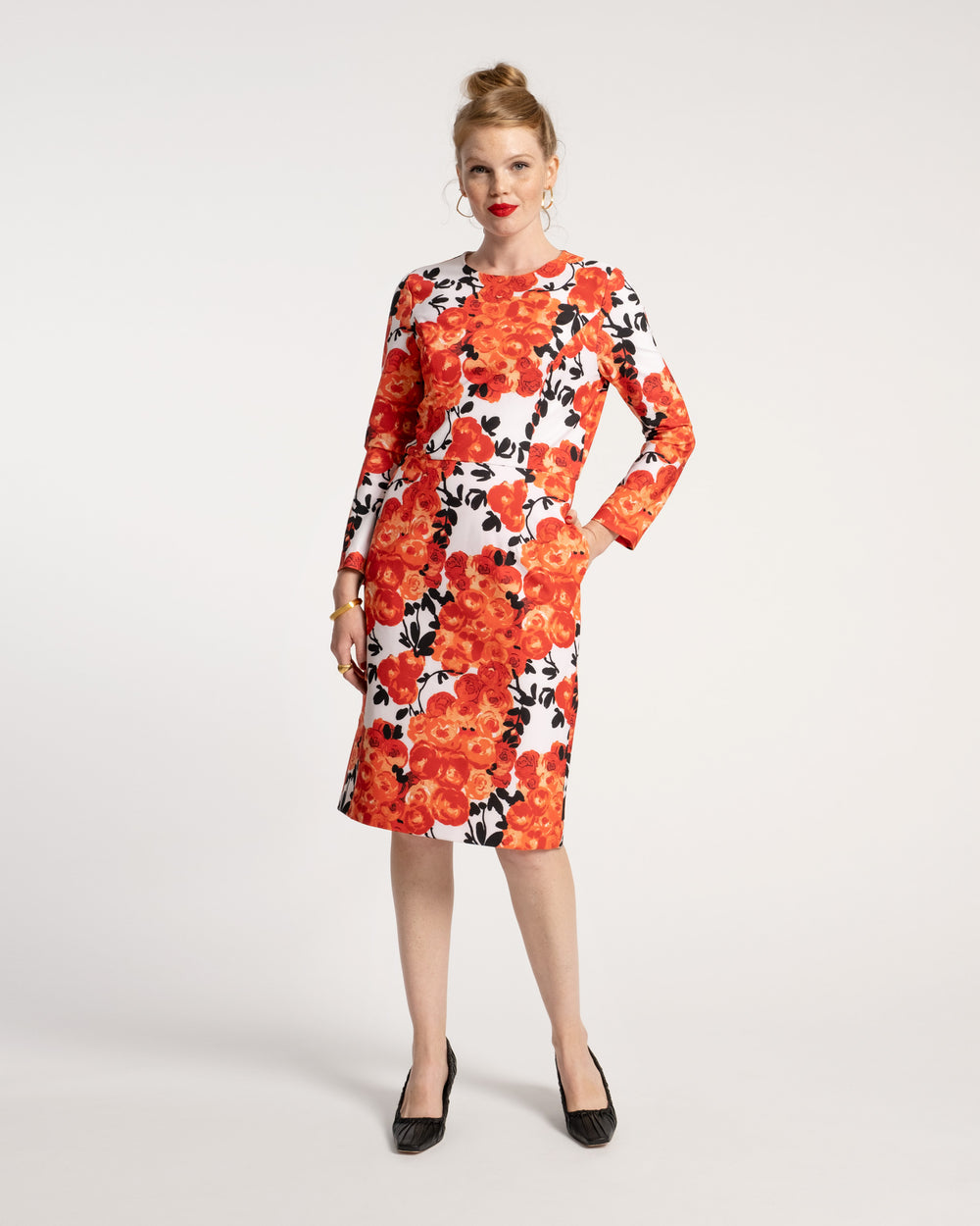 Carolyn Dress - Rose Floral Dresses Frances Valentine